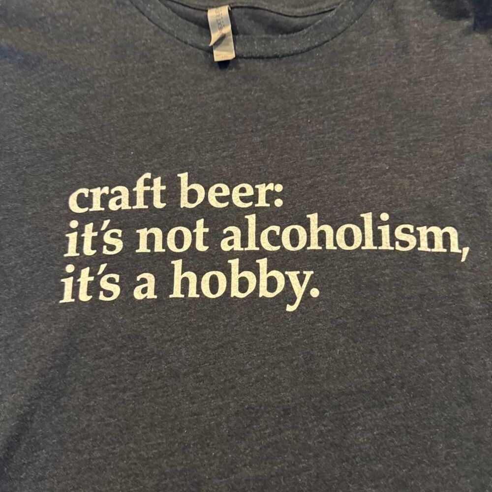 Next-level Men's Navy and Blue T-shirt